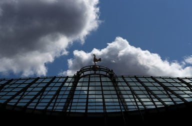 Tottenham Hotspur cockerel on stadium