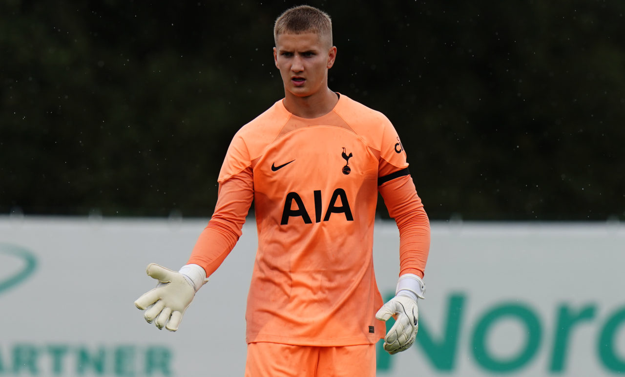 Luca Gunter in action for Spurs