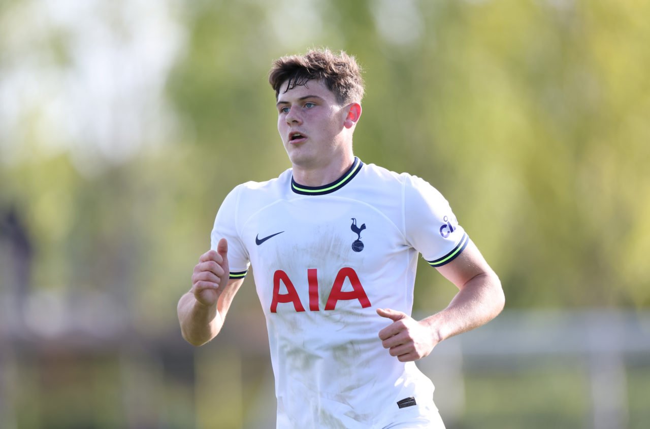Will Lankshear playing for Spurs