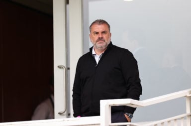 Ange Postecoglou watches the cricket