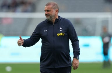 Ange Postecoglou shows a thumbs up